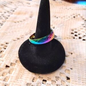 🌈 rainbow colored band / ring/mens/womens